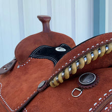 Load image into Gallery viewer, Comfortable and stylish Youth Roper Saddle designed for young riders with a secure fit and durable materials