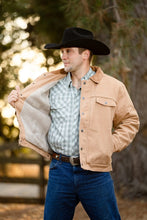 Load image into Gallery viewer, Barn Canvas Jacket – Durable 12oz cotton canvas jacket with sherpa lining, corduroy collar, and multiple pockets.