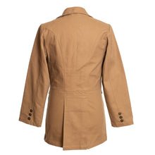 Load image into Gallery viewer, Canvas Frock Coat with satin lining, waist flap pockets, chest welt pocket, and reinforced stitching for lasting wear.