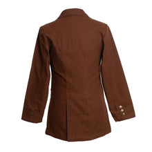 Load image into Gallery viewer, Reinforced Canvas Frock Coat with waist flap pockets, chest welt pocket, and satin interior with a wallet patch pocket.
