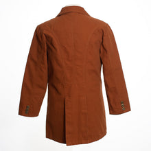 Load image into Gallery viewer, Canvas Frock Coat featuring waist flap pockets, chest welt pocket, satin lining, and reinforced stitching for durability.