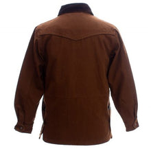 Load image into Gallery viewer, Sagebrush Canvas Jacket includes two wallet pockets, one with zipper closure, and an adjustable drawcord at the waist.