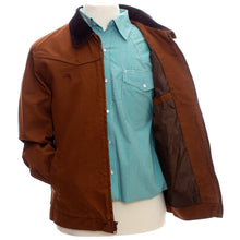 Load image into Gallery viewer, Casual summer canvas jacket with a light, breathable fabric and a simple, neutral design.