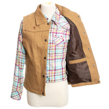 Load image into Gallery viewer, Women's Arizona Vest - Fabric Close-up highlighting the 100% cotton canvas construction, designed for breathability, durability, and all-day comfort.