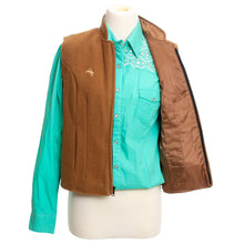 Load image into Gallery viewer, Durable and stylish Women's Sierra Wool Vest with built-up collar, elastic back waist, and hidden seam front pockets.
