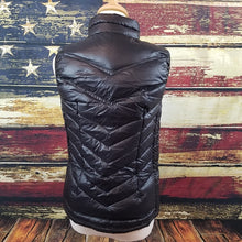Load image into Gallery viewer, Back View of Women's McKinley Down Vest showing the hip-length cut and stylish stitching pattern for a sleek and flattering silhouette.