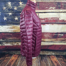 Load image into Gallery viewer, Women's Stormy Down Coat - Pocket Detail featuring zippered hand pockets and inside drop pockets for secure and convenient storage.