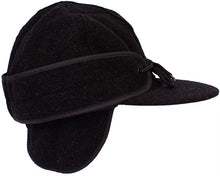 Load image into Gallery viewer, Stay warm outdoors with the Yukon Wool Hat, crafted from Australian wool with fleece lining and adjustable ear flaps for a snug fit.