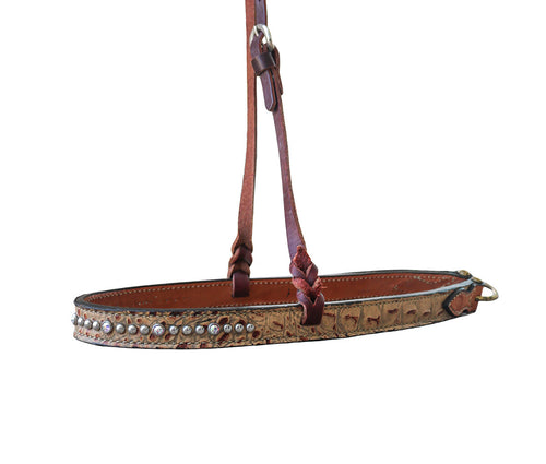 Noseband Brown Gator Overlay