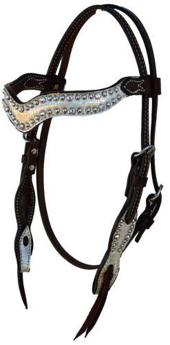 Headstall Wave Style; Holographic Overlay With Spotting
