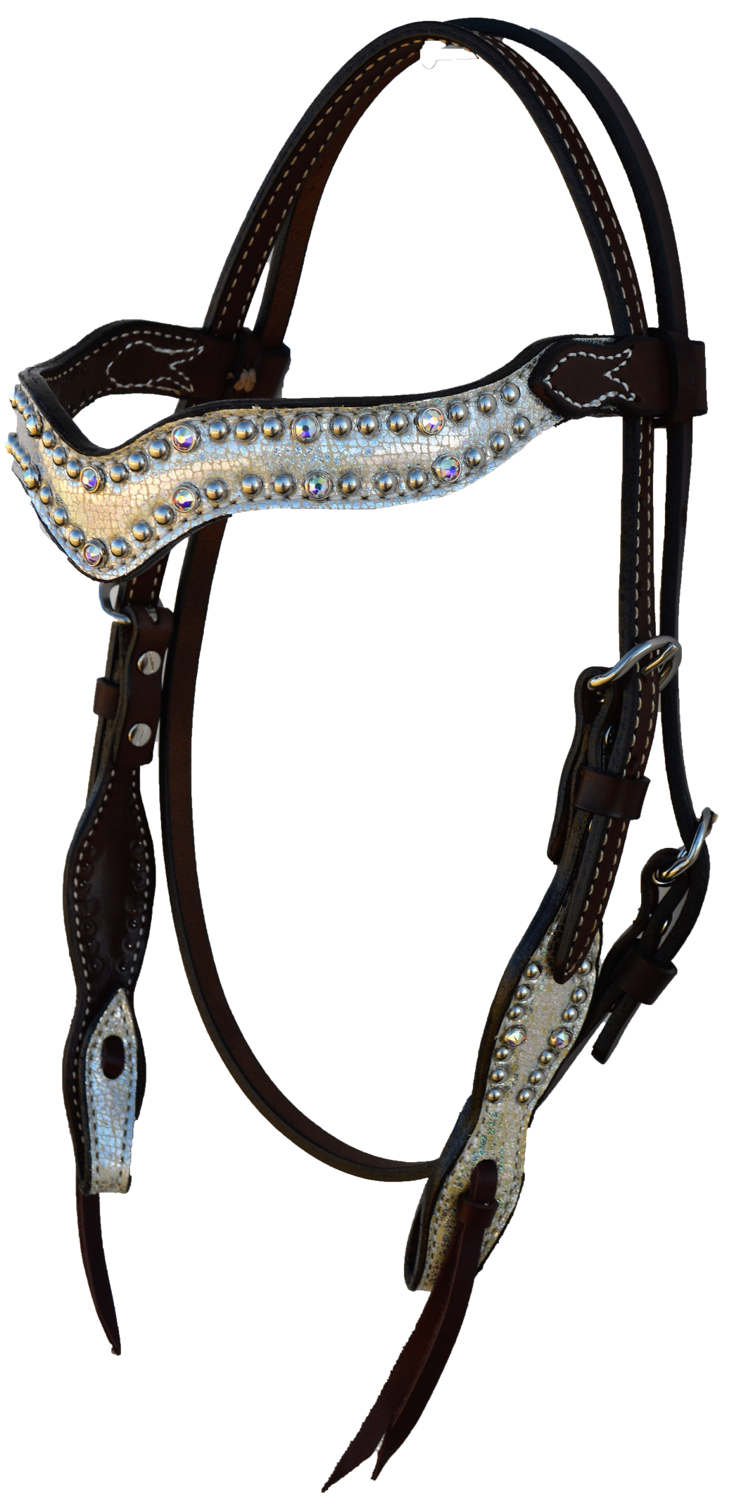  Headstall Wave Style; Holographic Overlay With Spotting