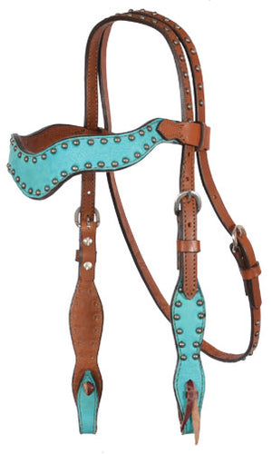  Wave Style Turquoise Marble Headstall