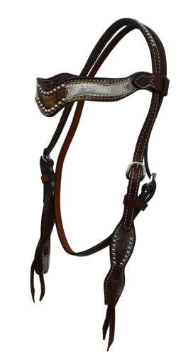  Wave Headstall With Vintage Metallic Background