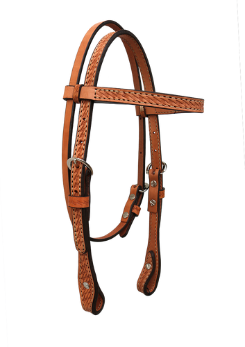 Pony Basket Tooled Headstall