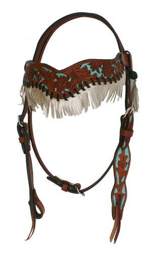 Metallic Fringe Headstall