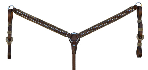  Straight Breast Collar With Spotting and Spanish Lacing