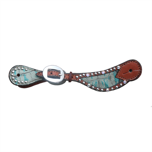  Golden Spur Strap With Turquoise Gator