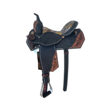 Load image into Gallery viewer, 15&quot; Black Beauty Barrel Saddle