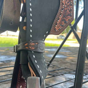 15" Black Beauty Barrel Saddle