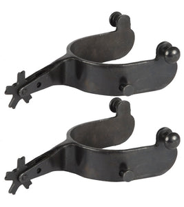 Black Steel Bull Spurs