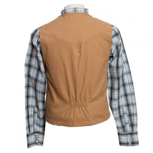 Load image into Gallery viewer, The Bronco Canvas Vest offers practicality with two inside wallet pockets, making it ideal for everyday use on the ranch.