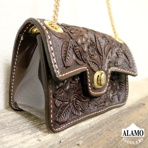 Chocolate Handbag With AA Tooling