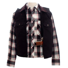 Load image into Gallery viewer, Cody Concealed Carry Canvas Vest with corduroy collar, YKK zipper, reinforced stitching, and a Western Yoke design.