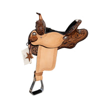 Load image into Gallery viewer, 14&quot; Cow Alamo Air Barrel Saddle