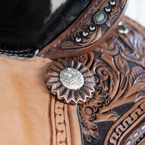 14" Cow Alamo Air Barrel Saddle