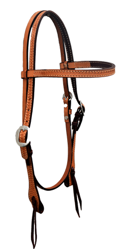 Elite Basket Stamped Headstall Straight Cut