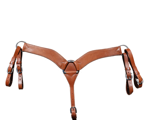 Elite Harness, Double and Stitched, Breast Collar With Double Tugs