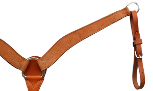 E-3900-RO 2-3/4" Elite Breast Collar in Rough Out Golden Leather offers durability, comfort, and a secure fit for any ride.