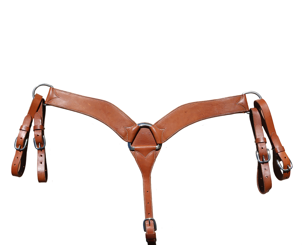 Elite Breast Collar in Harness Leather – Durable 2-3/4