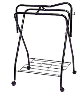 Folding Saddle Stand - Lightweight and durable steel stand designed for easy saddle storage and transport.