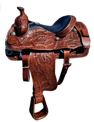 Mike Johnson full tooled saddle