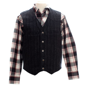 Charcoal Ranger Concealed Carry Wool Vest