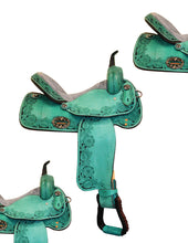 Load image into Gallery viewer, sd 14baby blues barrel saddle for sale