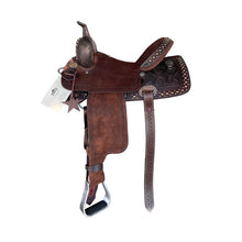 Load image into Gallery viewer, 15&quot; SD-4 Mini Oak Barrel Saddle