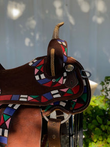 Aztec horse saddle