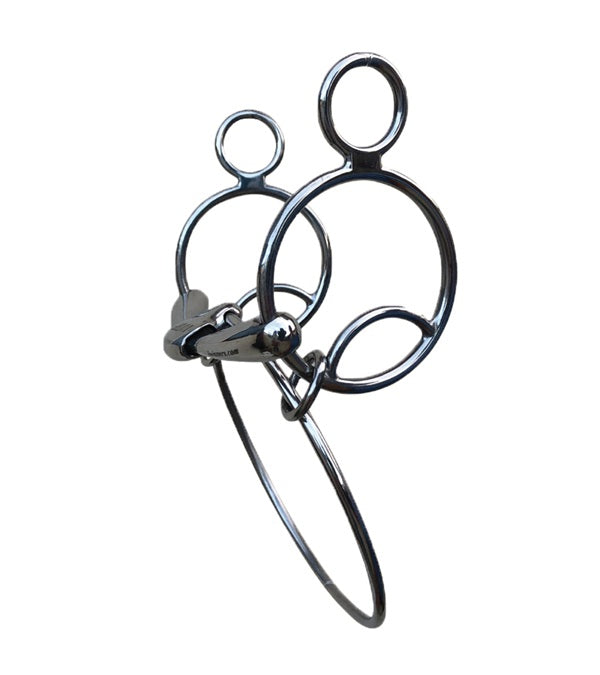 Winning Tongue Plate Dexter Bit with Brakes & Normal Plate, stainless steel, reduces pressure, promotes smooth action. Ideal for racing horses.