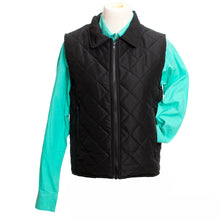 Load image into Gallery viewer, Comfortable Women&#39;s Savannah Quilted Vest with YKK zipper, water-resistant fabric, lined front pockets, and an adjustable waist strap for style.
