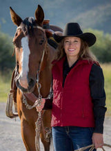 Load image into Gallery viewer, Women&#39;s Savannah Quilted Vest made from water-resistant polyester fabric with YKK zipper, lined pockets, and adjustable waist strap.