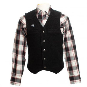 Wyoming traders black wool vest