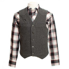 Load image into Gallery viewer, Wyoming traders gray wool vest