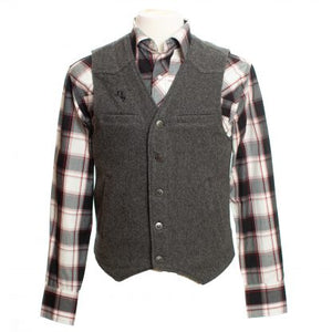 Wyoming traders gray wool vest