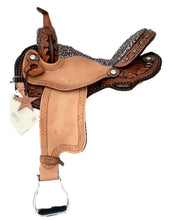 Load image into Gallery viewer, Cheetah Alamo Air Barrel Saddle