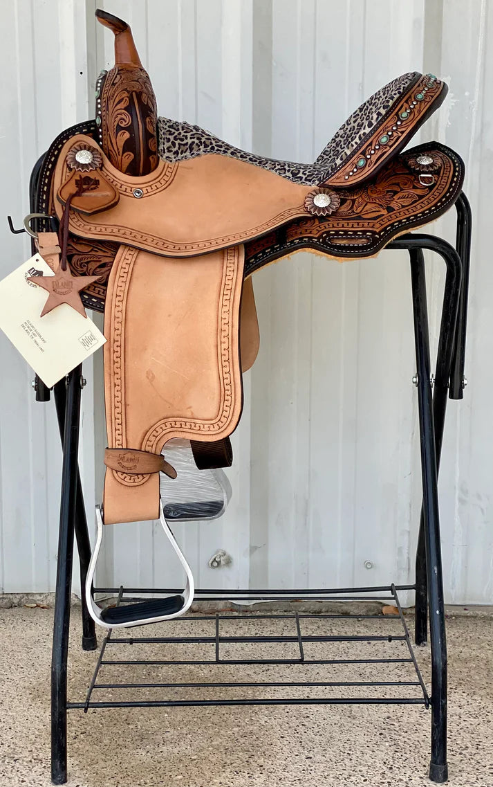 Cheetah Alamo Air Barrel Saddle